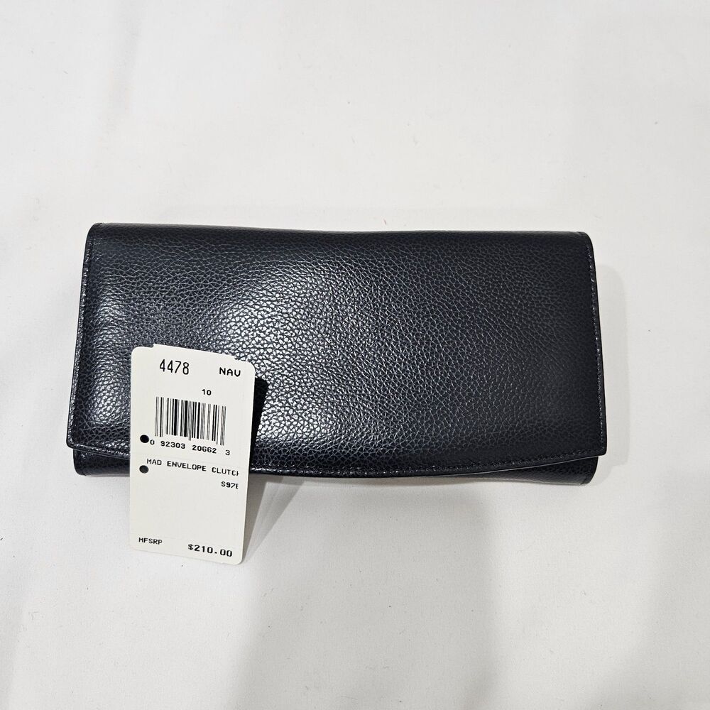 Vintage Coach Madison Envelope Clutch Wallet Navy 4478 Old Money Quiet Luxury